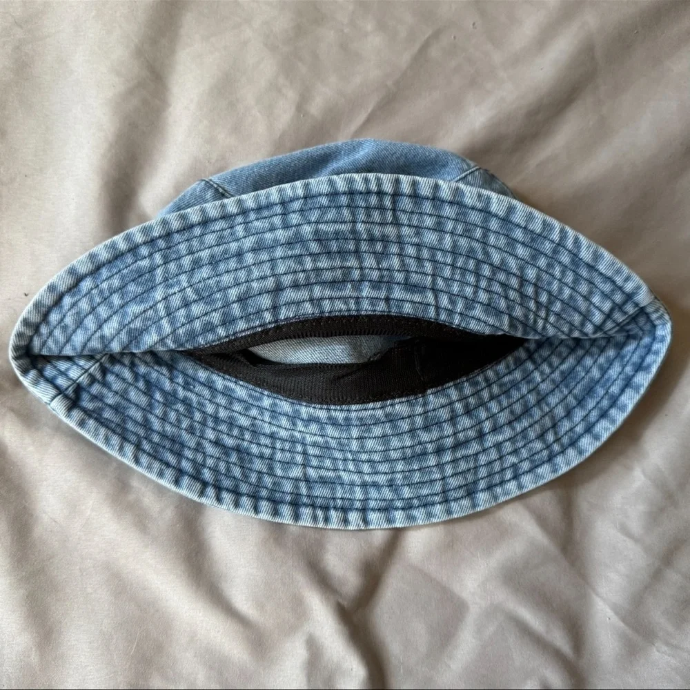 COPY - WRANGLER denim Bucket Hat NWOT Long Live Cowboys unisex 90s … - Picture 5 of 9